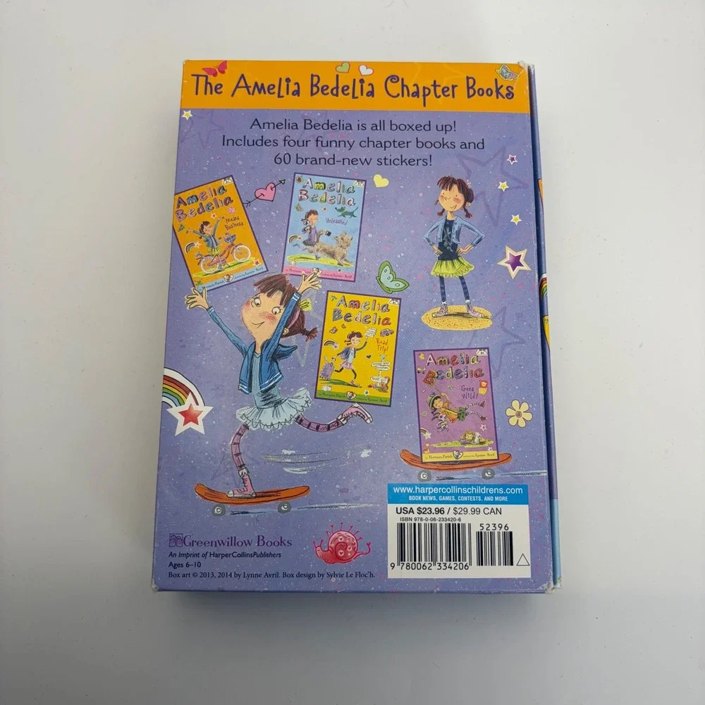 Amelia Bedelia Chapter Books‎ Boxed Set 1-4 Paperback No Stickers